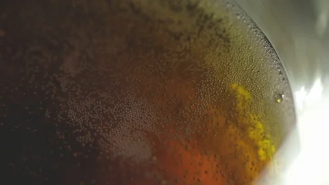 Coke Bubbles Close up with light. Stock-Footage 123799014