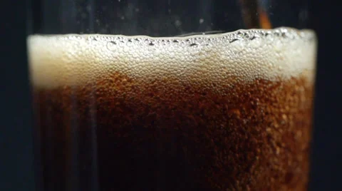 Coke Bubbles Close Up Slow Motion Stock Footage 39375494