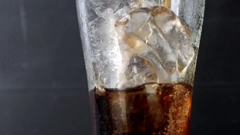 Coke Poured Into Glass Stock Footage 78395821