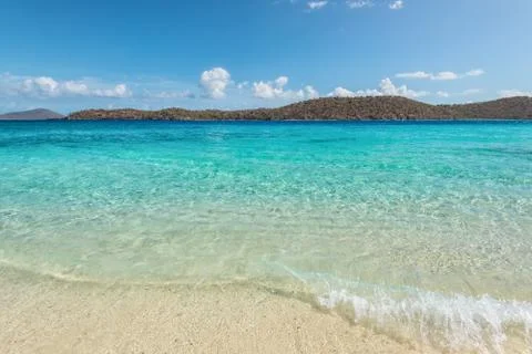 Coki Point Beach in St Thomas, USVI, Caribbean Stock Photos