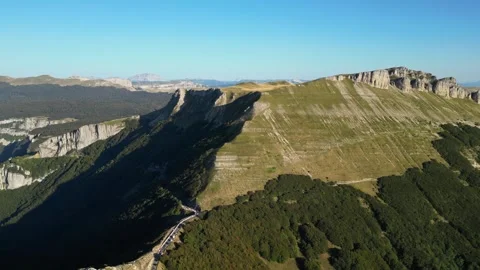 Col de la Bataille, Ombleze. In the Vercors mountains in France Stock Footage 260085885