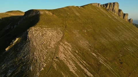 Col de la Bataille, Ombleze. In the Vercors mountains in France Stock Footage 260087130