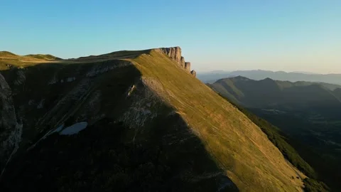Col de la Bataille, Ombleze. In the Vercors mountains in France Stock Footage 260087384