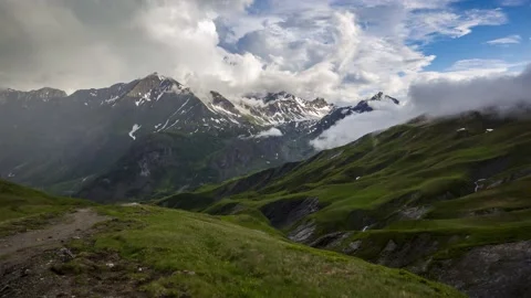 Col de la Croix du Bonhomme, Timelapse Video stock 233466921