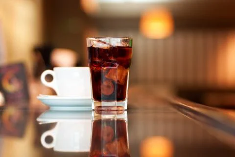 Cola and coffee Stock Photos