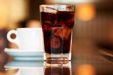 Cola and coffee Stock Photos