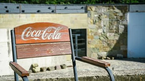 Cola bench Stock Photos