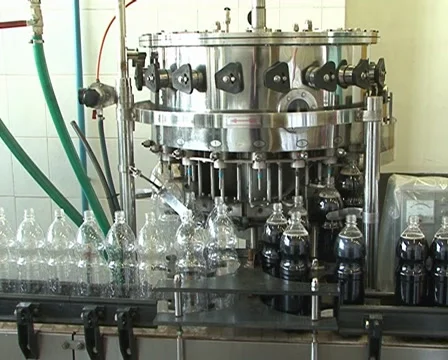 Cola bootling conveyor Stock Footage 2103755