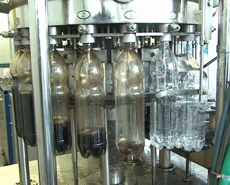 Cola bootling conveyor Stock Footage 2103823