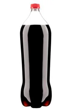 Cola bottl on whitte background Stock Photos