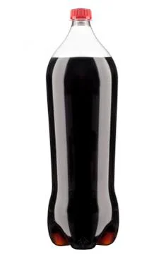 Cola bottl on whitte background Stock Photos