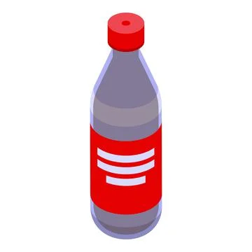 Cola bottle icon isometric vector. Soda fizzy Illustrazione stock