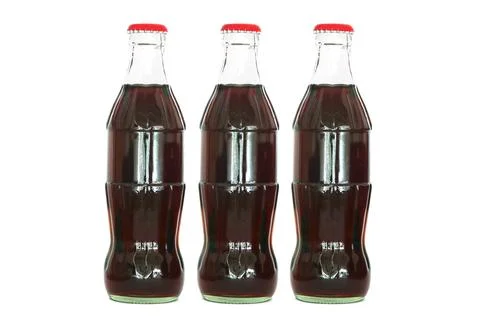Cola bottle isolate on white background Stock Photos