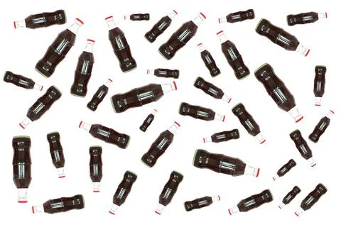 Cola bottle isolate on white background Stock Photos