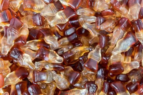 Cola bottle sweets Stock Photos
