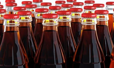 Cola Bottles Stock Illustration