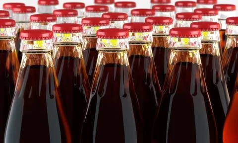 Cola Bottles Stock Illustration