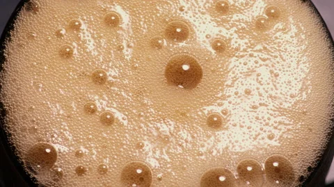 Cola bubbles in glass Stock Footage 236238553