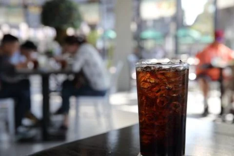 Cola in close up Stock Photos