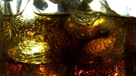 Cola drink bubbles Stock-Footage 35686815