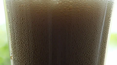 Cola drink - bubbles in glass Stock Footage 35883986