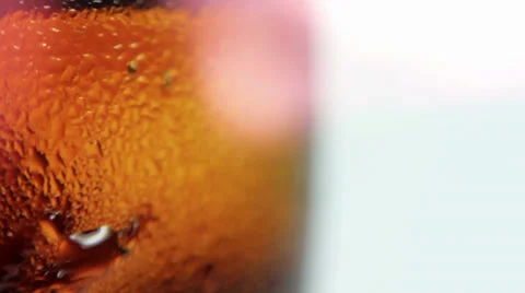 Cola glass closeup Stock Footage 32686815
