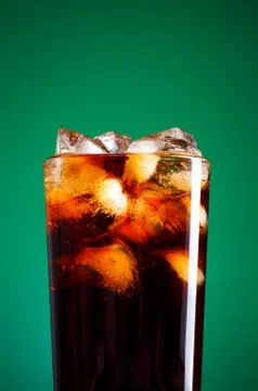 Cola glass Foto stock