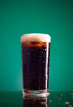 Cola glass Foto stock