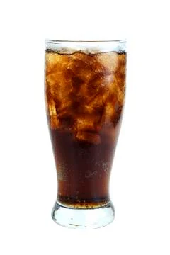 Cola in glass Stock Photos