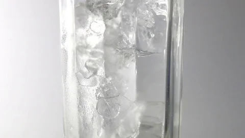 Cola with Ice and bubbles in glass Stock Footage 79597803