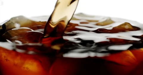 Cola with ice Stock Footage 127333188