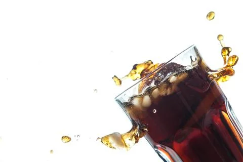 Cola with ice Stock Photos