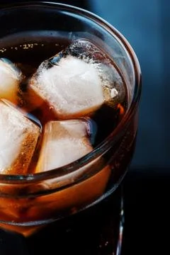 Cola with ice Stock Photos