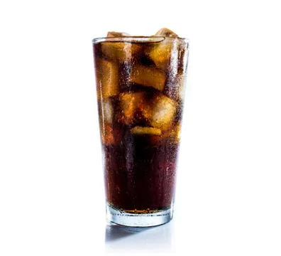 Cola with ice Stock Photos