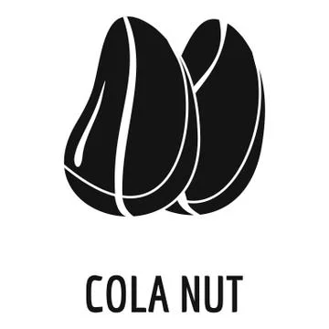Cola nut icon, simple style Stock Illustration