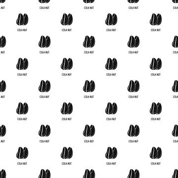 Cola nut pattern seamless 스톡 일러스트