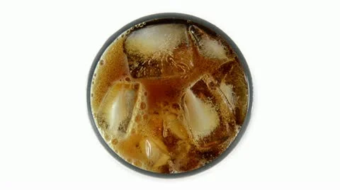 Cola - overhead view Stock Footage 12303793