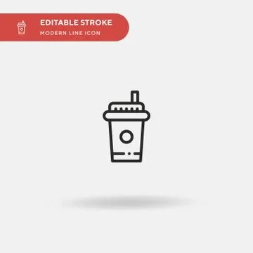 Cola Simple vector icon. Illustration symbol design template for web mobile U Stock-Illustration