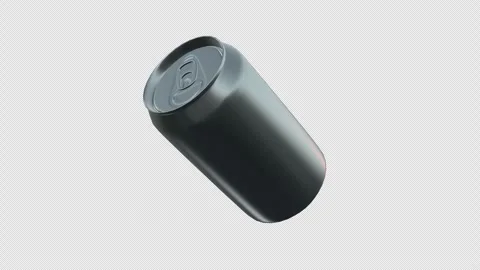 Cola Soda Can Loop With Alpha Channel Stockbeeldmateriaal 346739219