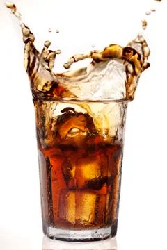Cola splash Stock Photos