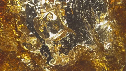 Cola swirling with ice Stock Footage 219485372