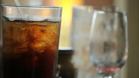 Cola on Table Stock Footage 11360040