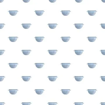 Colander kitchen utensil seamless pattern background design 스톡 일러스트