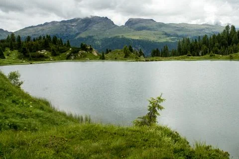 Colbricon lakes Stock Photos