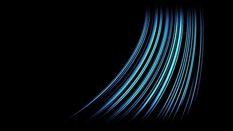 Cold air flow from conditioner effect. air light effect with blue rays. Stock Footage 310992304