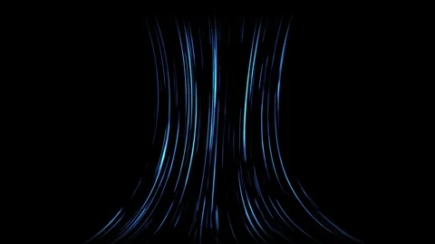 Cold air flow from conditioner effect. air light effect with blue rays. Stock Footage 310992335