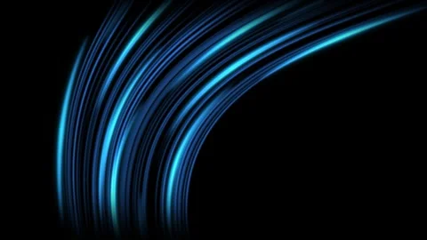 Cold air flow from conditioner effect. air light effect with blue rays. Stock Footage 327177083