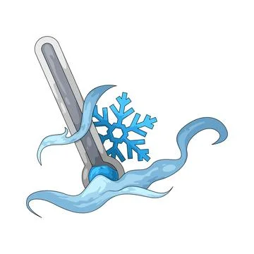 Cold air illustration Stock Illustration