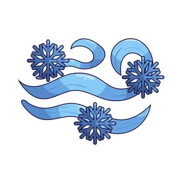 Cold air illustration 스톡 일러스트