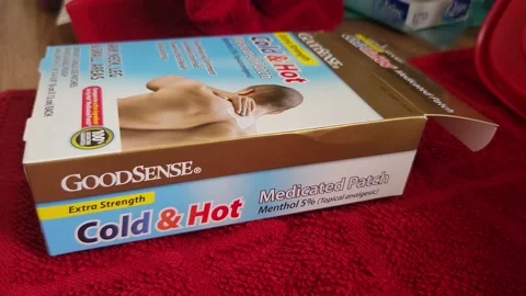 Cold and Hot medicated Patch Video stock 202269671